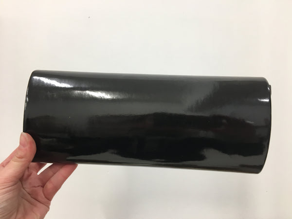 Gabee Patent Black Clutch