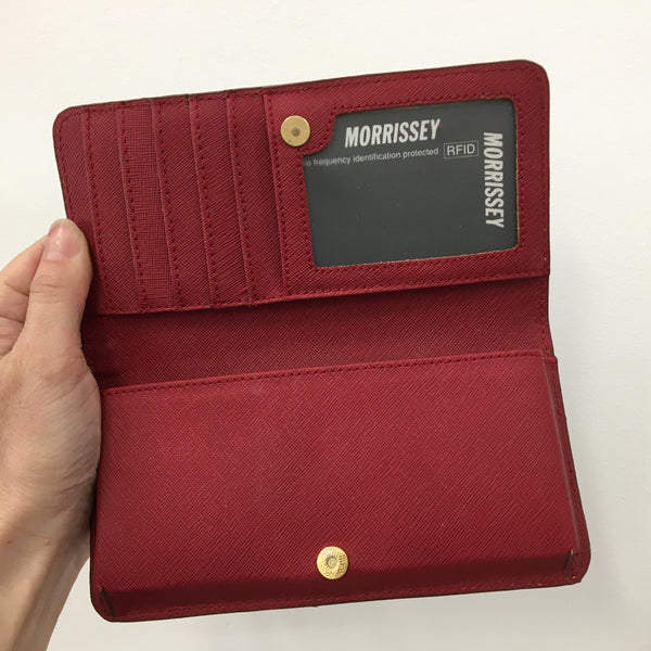 Morrissey Red Embossed Leather Purse MO1729