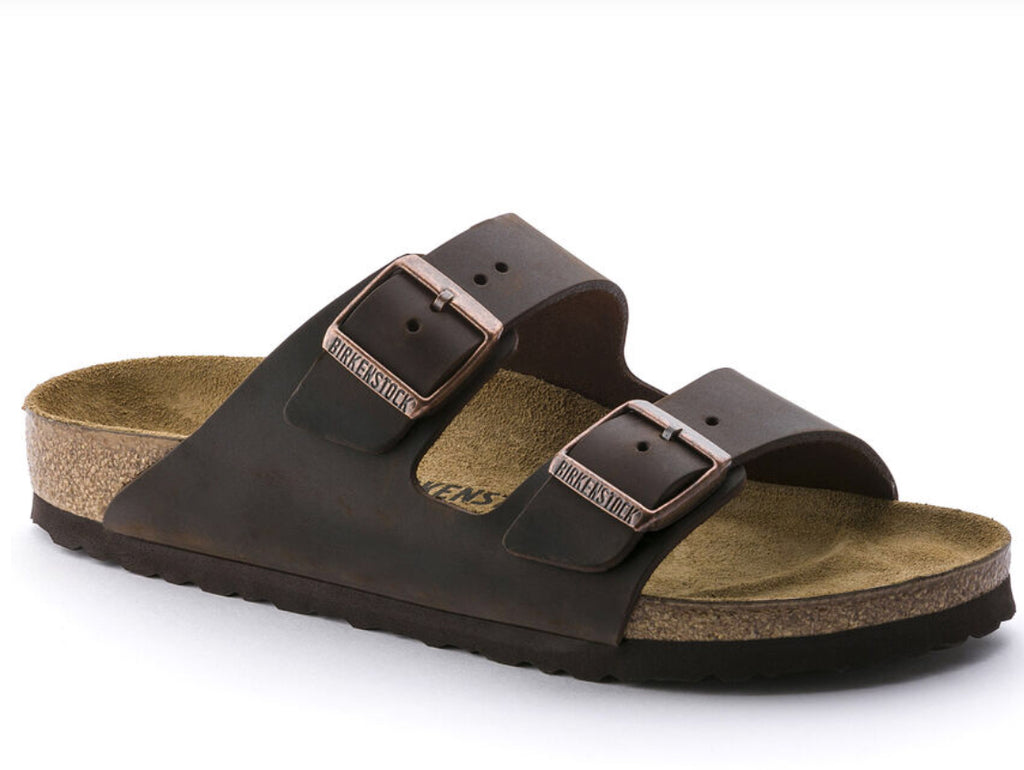 Birkenstock Arizona Full Grain Leather ~ Oiled Habana ~ Cognac ~ Brown ~ Tabacco Brown ~ Iron ~ Black Smooth Leather Regular Fit