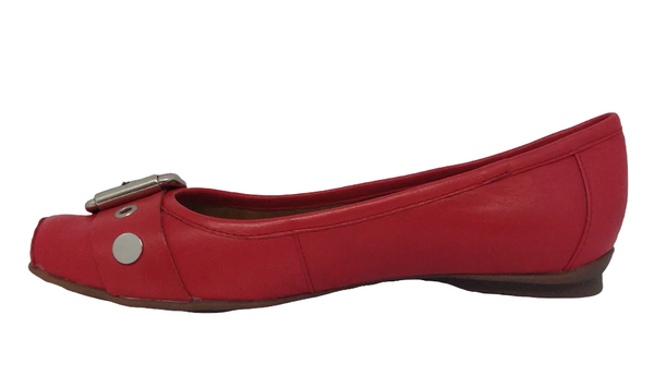 Effegie Dam ~ Taupe ~ Black ~ Red ~ ballet leather shoe